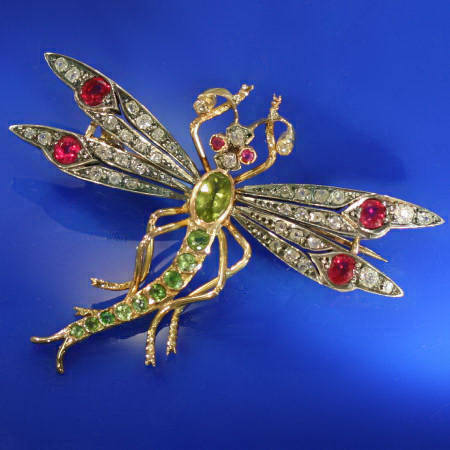 Absolute stunning precious stones dragonfly (image 3 of 7)